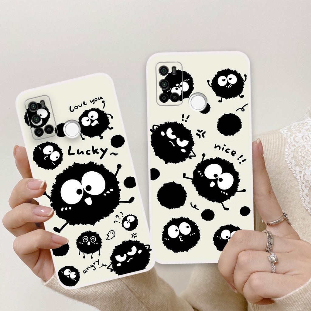 Ốp lưng Vsmart Joy 4 hình quái vật nhỏ bồ hóng