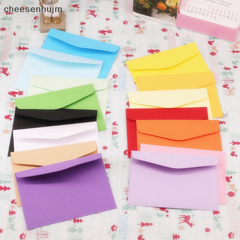 Bộ 10 Phong Bì Nhỏ Bằng Giấy Màu Kẹo Ngọt Vn VN