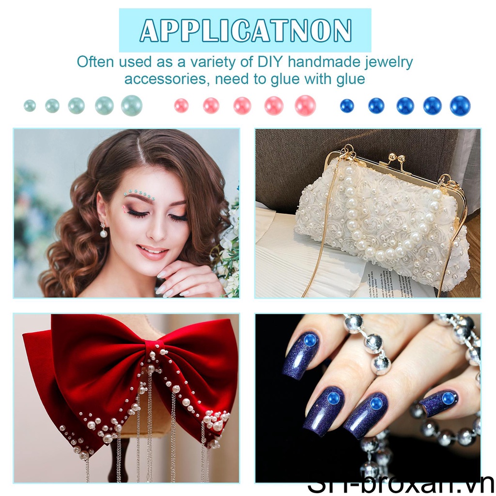 Set 5600 Hạt Ngọc Trai Giả Đính Móng Tay Nghệ Thuật Cho Người Mới Bắt Đầu