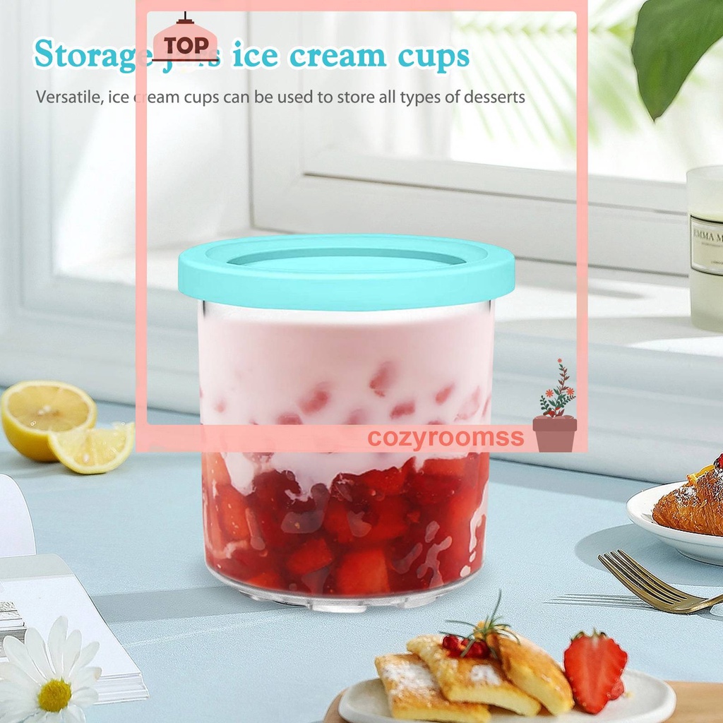 Cốc Đựng Kem Có Nắp Đậy Chống Rò Rỉ Có Thể Tái Sử Dụng