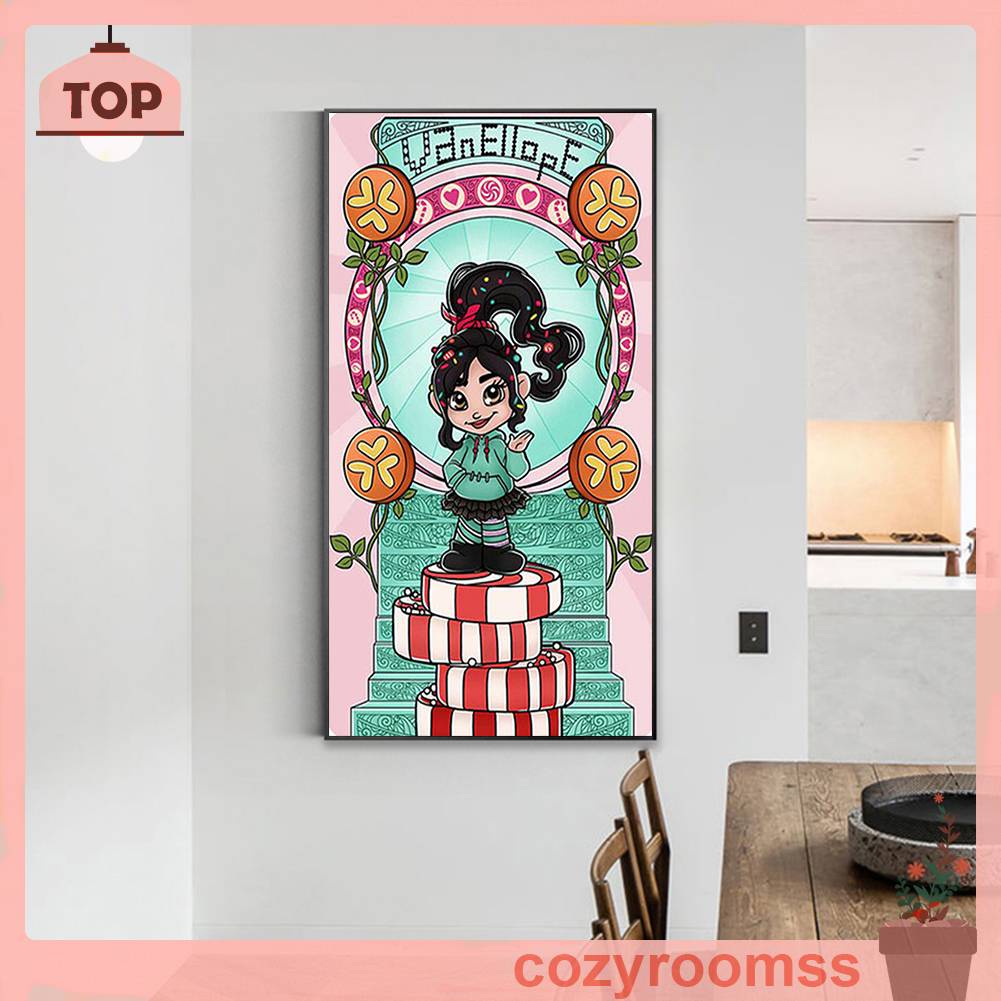 Tranh Đính Đá Kim Cương Toàn Bộ 5D DIY Hình Vẽ Công Chúa