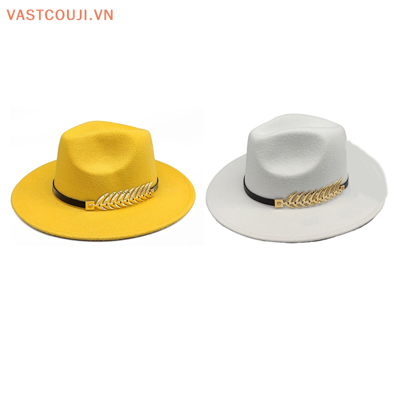 Mũ Fedora Vải Len Ấm Áp Thời Trang Dành Cho Nữ