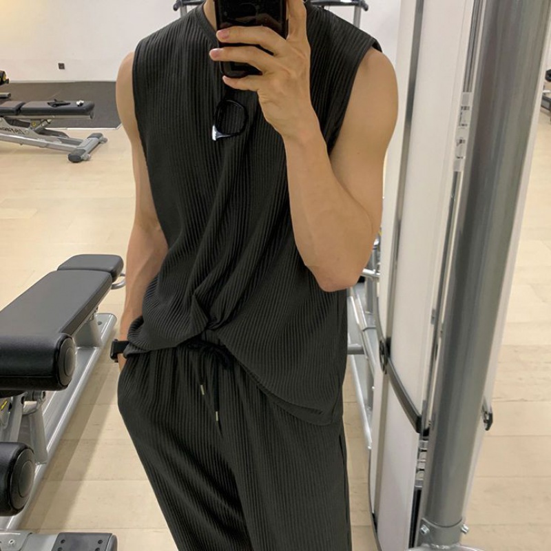 Áo Thun Thể Thao Không Tay Thời Trang Mùa Hè Hàn Quốc Dành Cho Nam