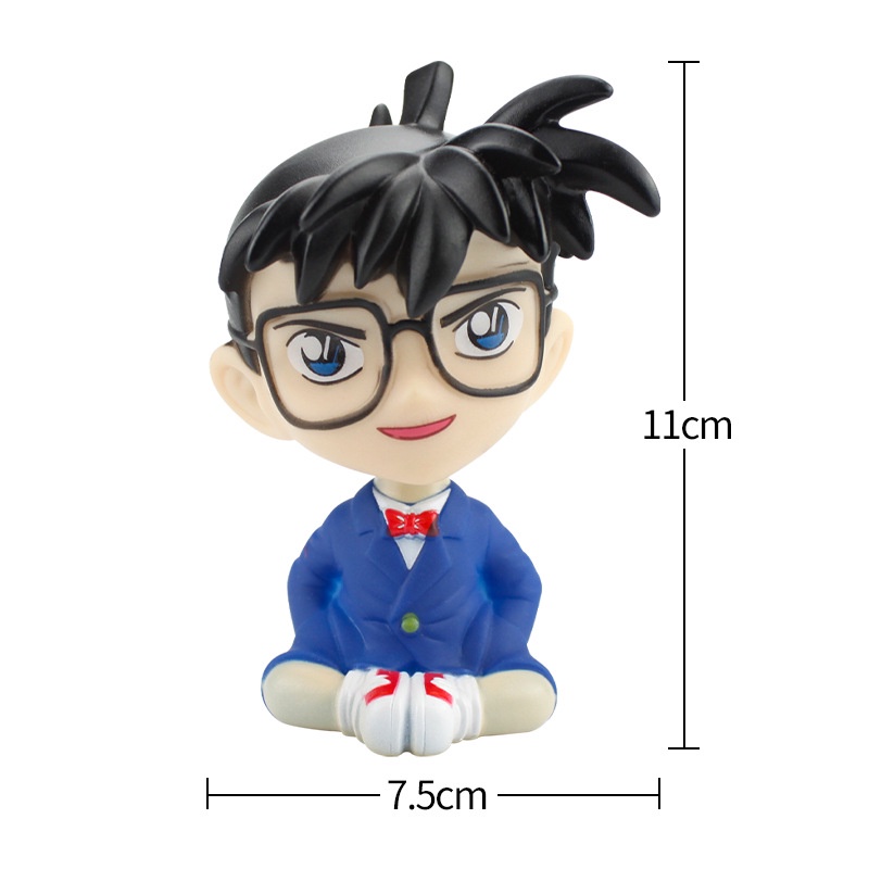 Búp Bê Thám Tử Conan Lắc Đầu Trang Trí Bánh Kem Sinh Nhật Cho Bé Trai