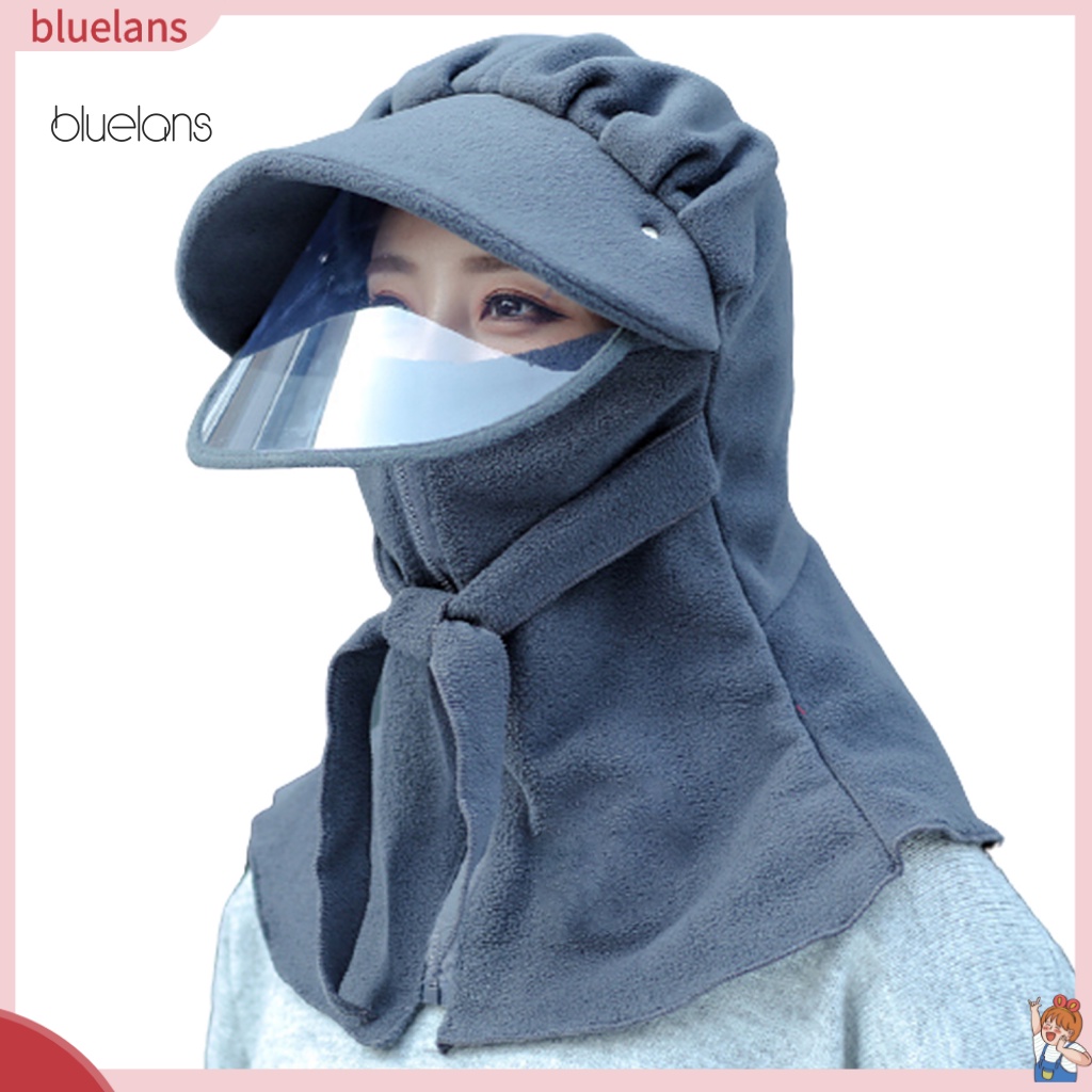 Bluelans Mũ Che Mặt Giữ Ấm Mùa Đông Có Dây Kéo Thời Trang Unisex