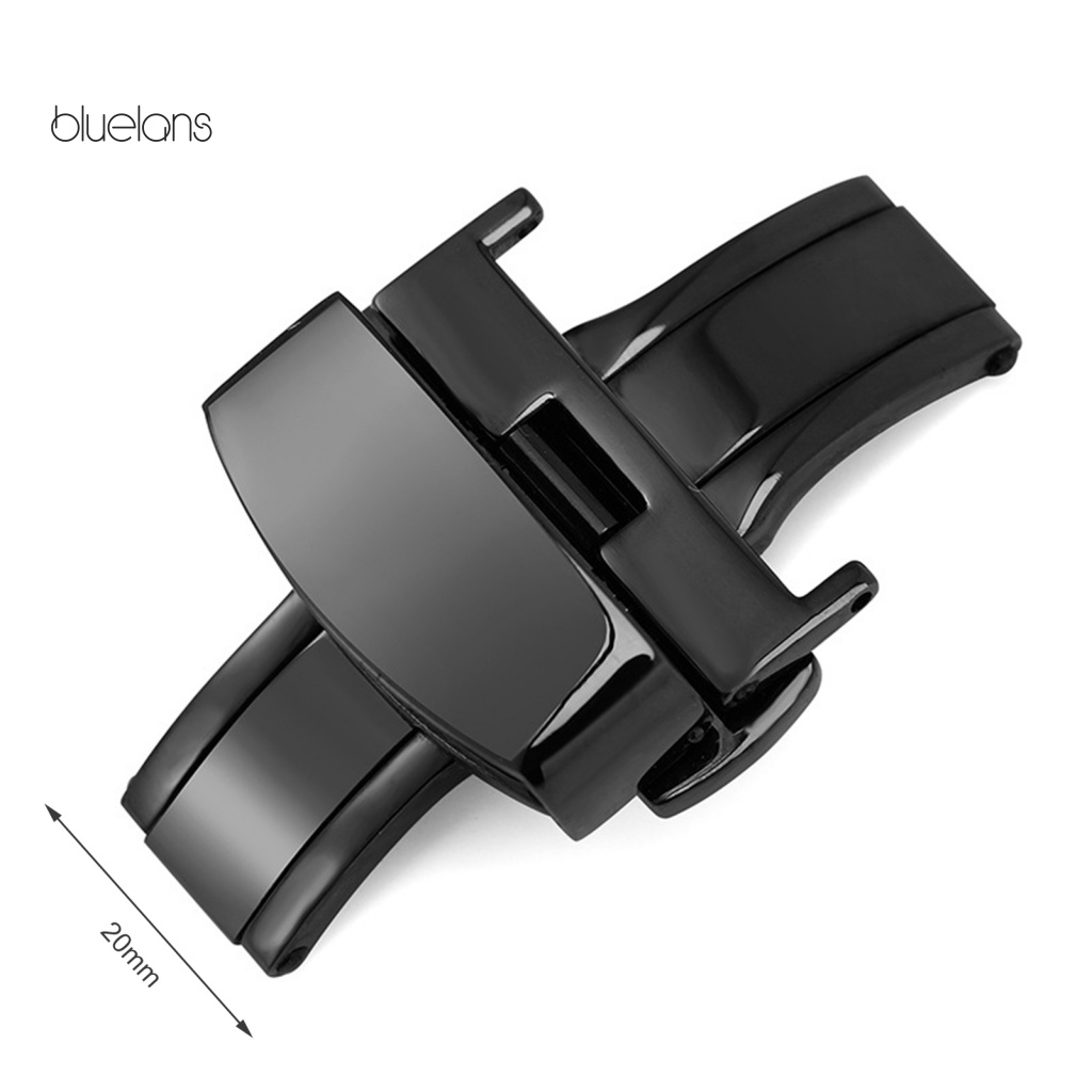 Khóa Dây Đeo Đồng Hồ Tự Động Bluelans 20mm Bằng Thép Không Gỉ Chống Ăn Mòn Chống Ăn Mòn Chống Ăn Mòn