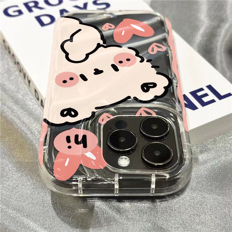 Ốp Điện Thoại Mềm Trong Suốt In Hình Gấu Dễ Thương Cho Iphone 14Promax 1312 / 11 7 / 8plus xr / sins DVRC