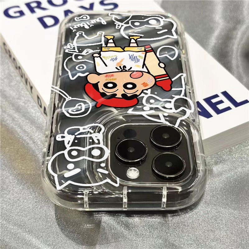 Ốp Điện Thoại Mềm Trong Suốt In Hình Shin-Chan Dễ Thương Cho Apple / 1312sins 11 / xr / 8 Iphone 14 Pro Max 7 Plus CE4X