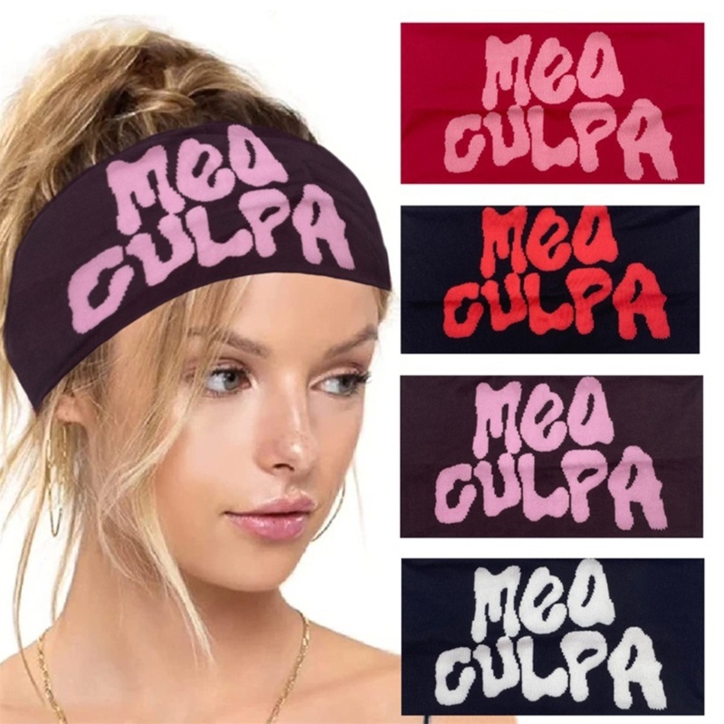 [CH *] Băng Đô Thể Thao Bản Rộng Co Giãn Trang Trí Phong Cách Đơn Giản Cho Người Lớn