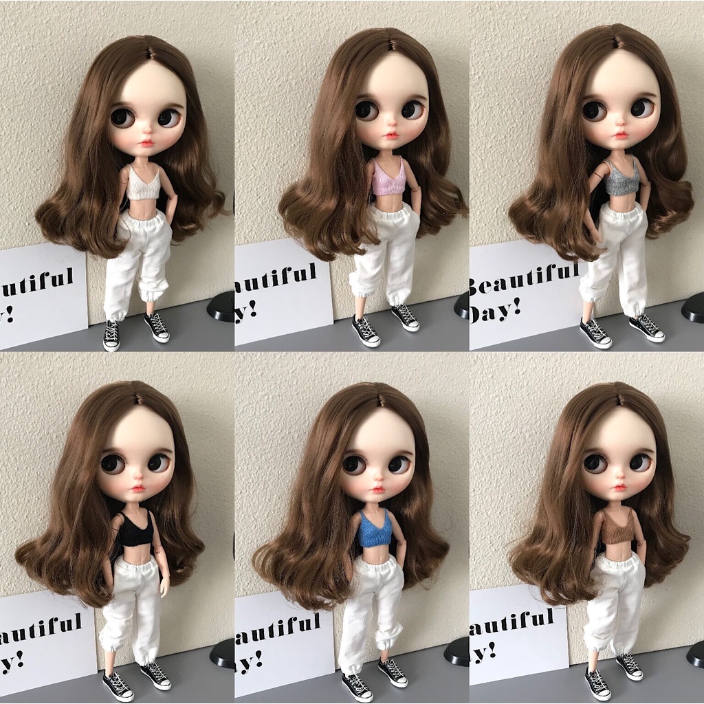 Áo Dệt Kim Không Tay Xinh Xắn Dành Cho Búp Bê blythe YMY22 YMY24 0b22 ob24