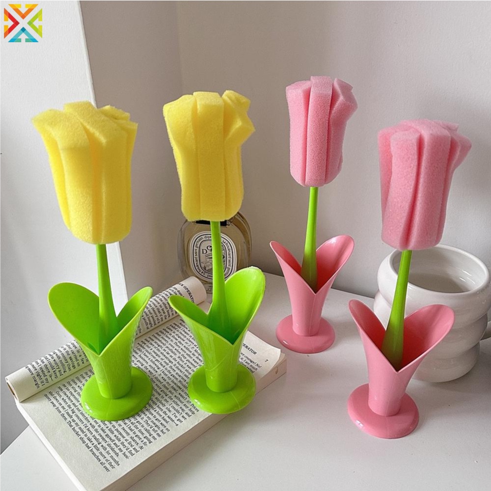 Cọ Rửa Ly Bằng Bọt Biển Cán Dài Có Thể Tháo Rời Tiện Dụng