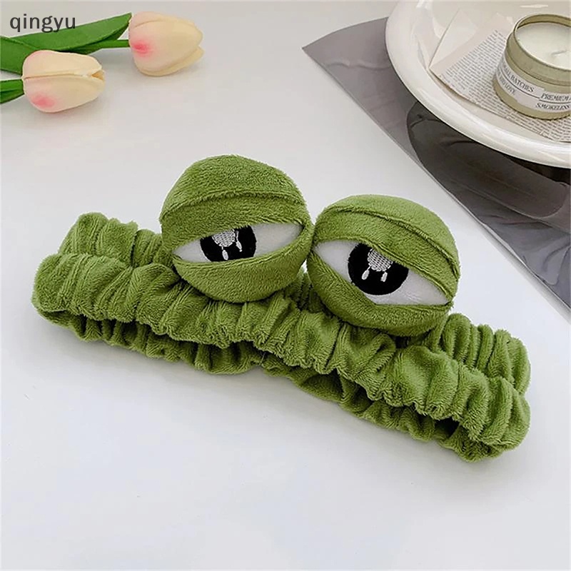 Qingyu Băng Đô Che Mắt Ngủ Che Mắt Họa Tiết Chú Ếch Vui Nhộn Đáng Yêu Dành Cho Nam Và Nữ
