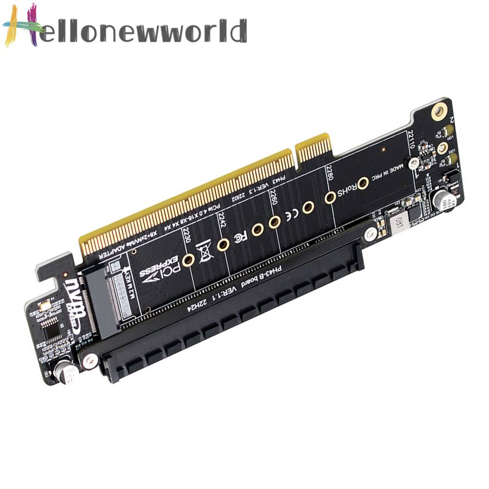 Thẻ Mở Rộng PCIe X16 Sang X8 + X4 + X4 2280 / 2260 / 2242 / 2230 SSD