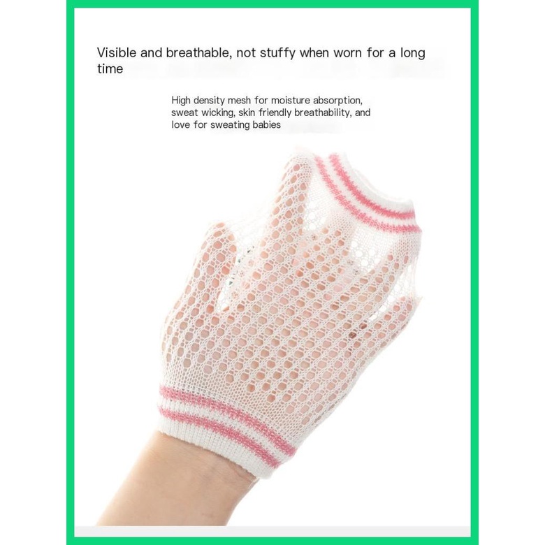 Đệm Lưới Bảo Vệ Đầu Gối Mềm Mại Thoáng Khí Thêu Họa Tiết Hoạt Hình Dễ Thương Co Giãn Cao Cho Bé Sơ Sinh