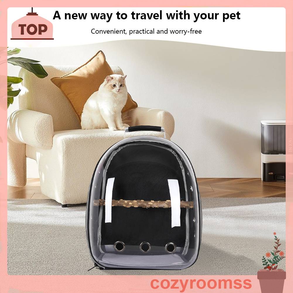 Túi Địu Thú Cưng Thoáng Khí Kèm Gậy Đứng Tiện Dụng Cho Chim / Mèo Cưng