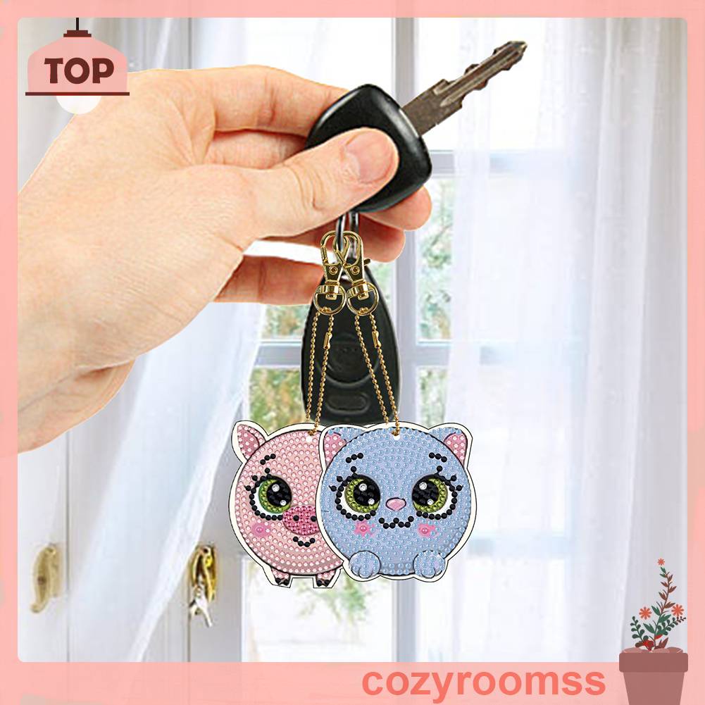 Set 5 Móc Khóa Đính Đá Thời Trang