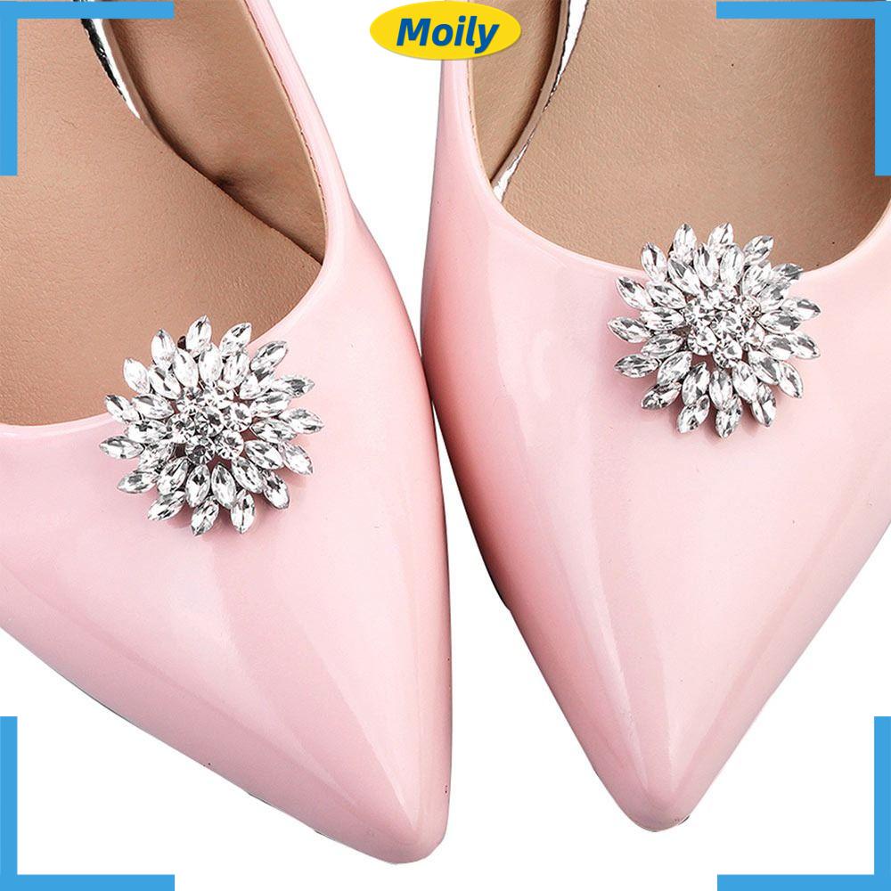 MOILYVN 1 Cặp Kẹp Khóa Giày Cao Gót Thời Trang Sang Trọng
