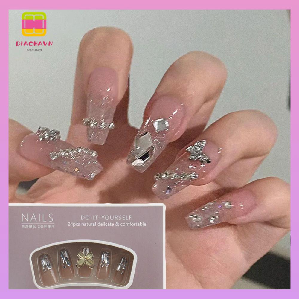 DIACHAVN Bộ Móng Tay Giả Che Phủ Toàn Diện DIY