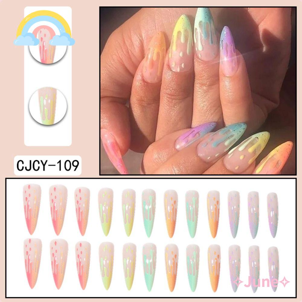 Bộ Móng Tay Giả Che Phủ Toàn Diện Có Thể Tháo Rời Thời Trang Cho Nữ