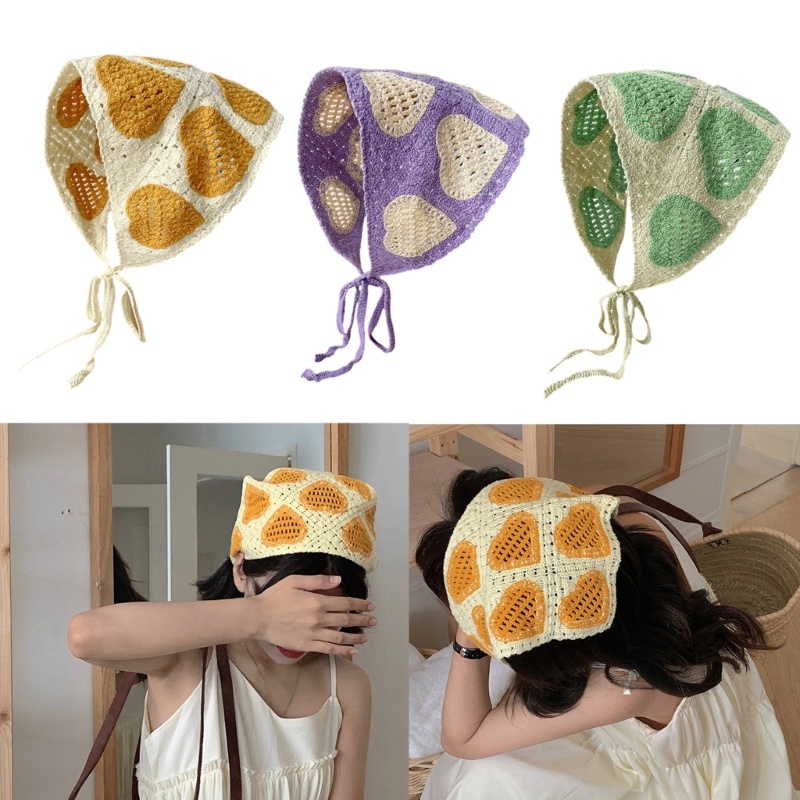 Flgo Băng Đô Bandana Hình Trái Tim Tinh Tế Làm Đạo Cụ Chụp Ảnh Cho Nữ