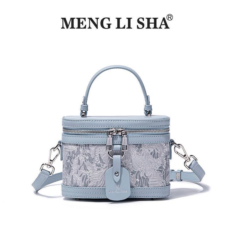 Túi Xách Tay Hình Vuông Nhỏ Thêu Hoa Thổ Cẩm Ba Chiều Phong Cách Mới 2023