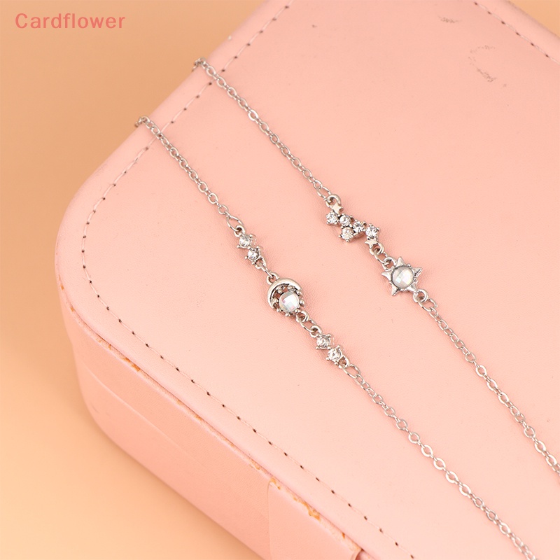 < Cardflower > Vòng Tay Hình Trăng Sao Cá Tính Cho Nữ Sinh