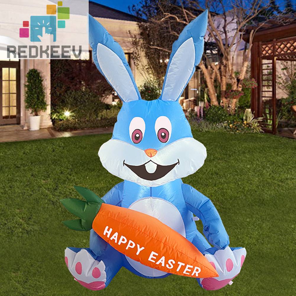 Đèn Bơm Hơi Chống Thấm Nước Hình Thỏ Phục Sinh Dễ Thương