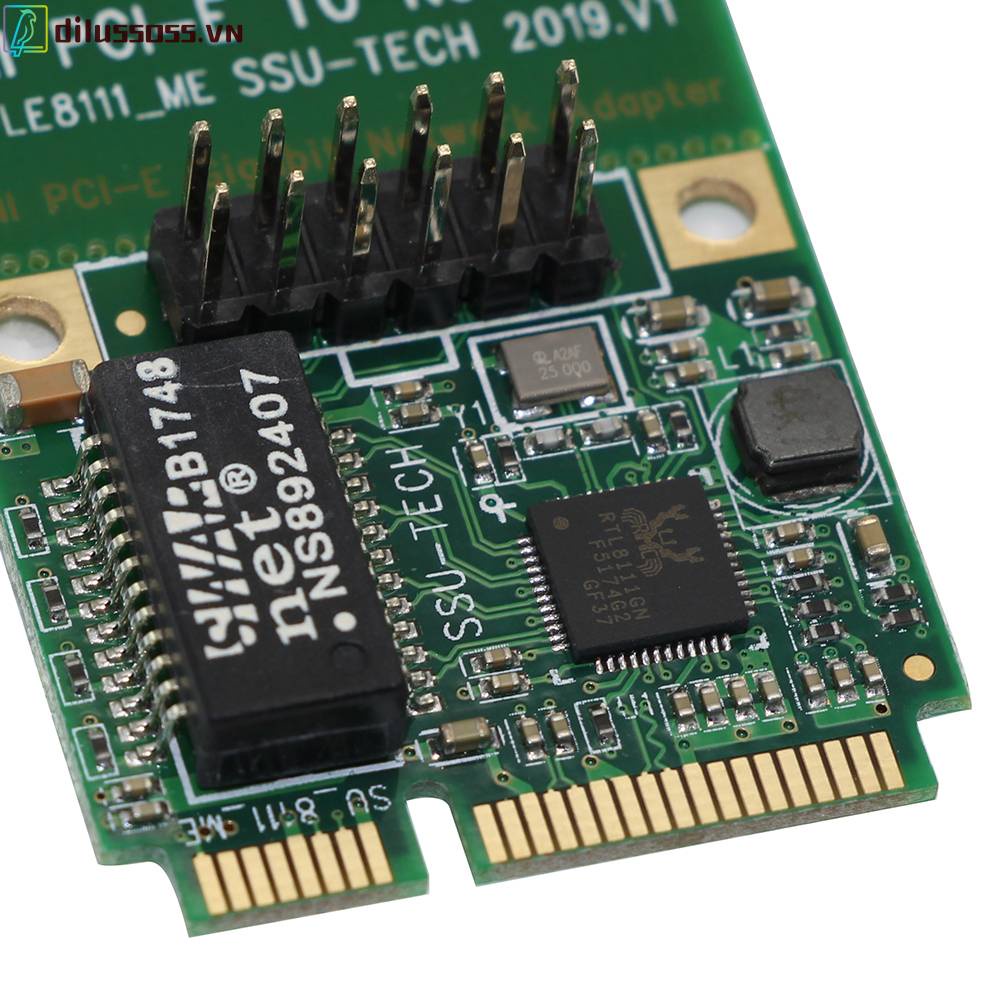 Thẻ Mạng Gigabit Có Dây SSU LE8111-ME MINI PCI-E Gigabit RJ45 Cho Máy Tính Xách Tay