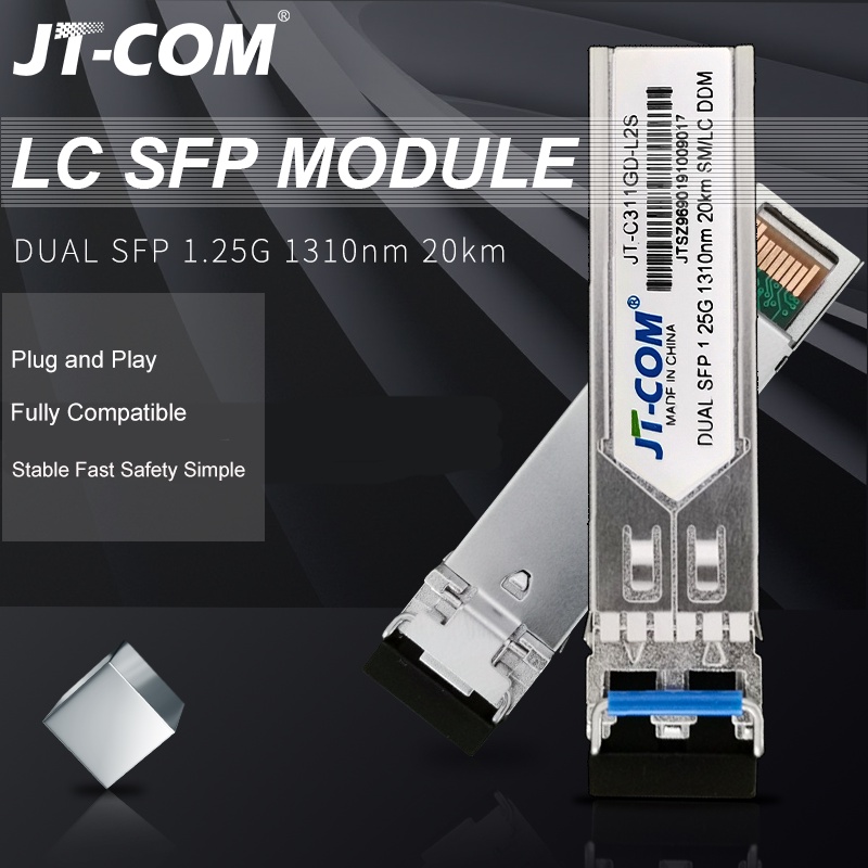 1.25G SFP Module LC Singlemode Dual Fiber 20/40/80/120KM Tương thích với Cisco/Mikrotik GLC-LH-SM
