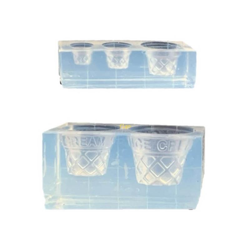 Bộ 2 Khuôn Silicone Làm Kem Hình Nón DIY