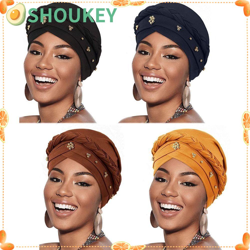 SHOUKEY Mũ Turban Trùm Đầu Thời Trang Cho Nữ