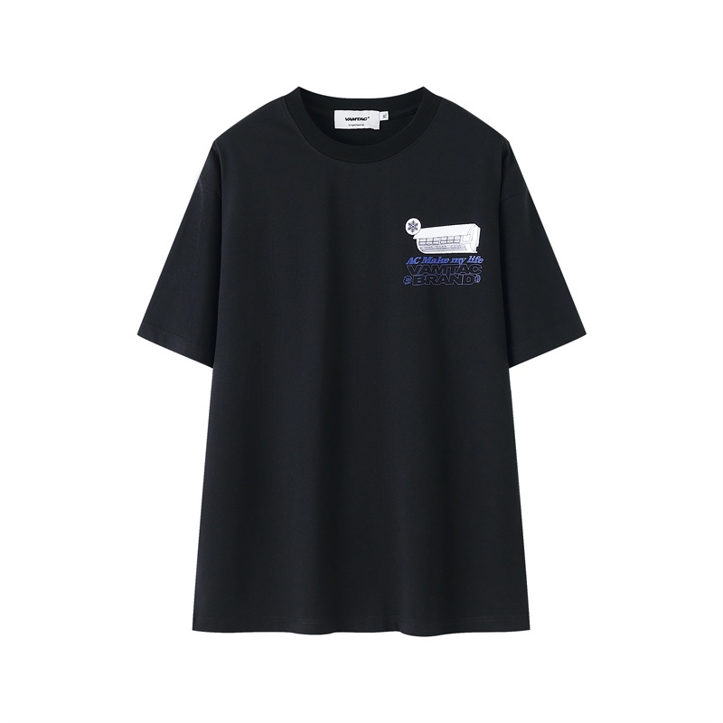 Áo Thun Tay Ngắn Cổ Tròn Dáng Rộng Thời Trang Mùa Hè Cho Nam Và Nữ