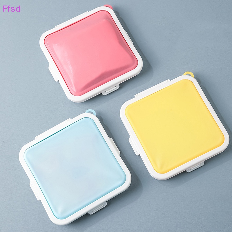 {Ffsd} Hộp Đựng Thức Ăn Trưa Di Động Bằng Silicone Tái Sử Dụng Được Thân Thiện Với Môi Trường