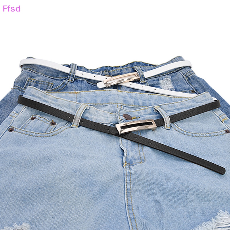 Thắt Lưng Da PU Khóa Kim Loại Thời Trang Cá Tính Cho Nữ