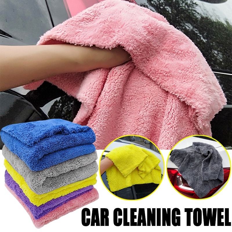 Khăn Lau Thân Xe Hơi Chất Liệu Microfiber Mềm Mại Siêu Thấm Hút Thông Dụng