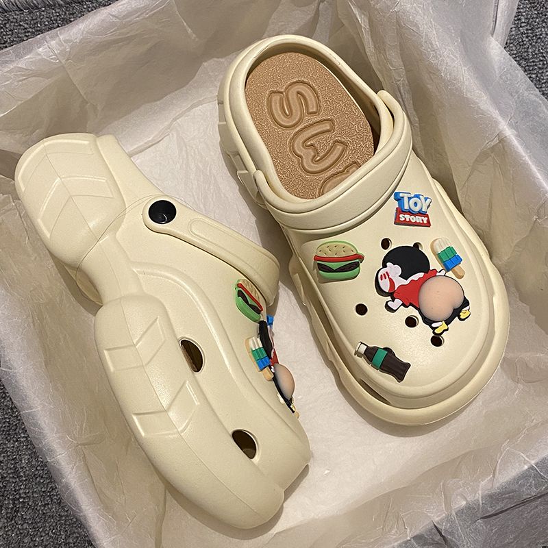 FEIJIANU dép Cross dép sandal nữ giày đi biển đáng yêu thoải mái28Z23071313