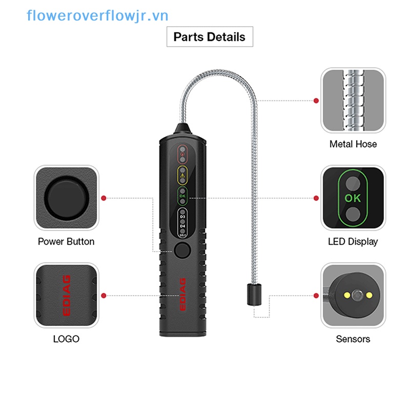 Dụng Cụ Kiểm Tra Dầu Phanh Xe Hơi Có Đèn LED Hiển Thị Chấm / DOT4 / DOT5.1