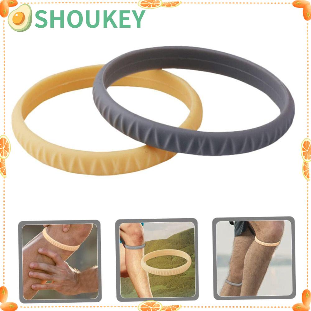 SHOUKEY Đai Quấn Đầu Gối Bằng Silicone Co Giãn Tốt Tiện Dụng Cho Nam Nữ Chơi Bóng Rổ