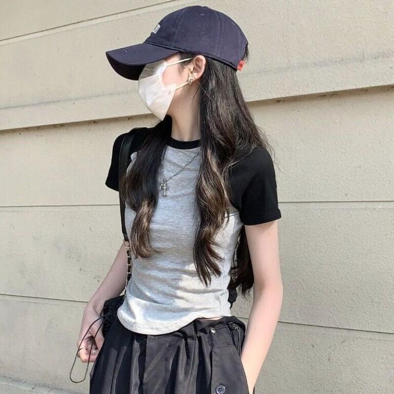 Hana áo croptop áo croptop nữ Thiết kế ít người cao eo slim hottie ngắn áo khoác 2023 NEW JUN3036