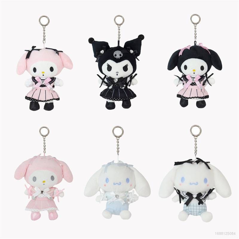 SANRIO Búp Bê Nhồi Bông Hình Kuromi Melody Cinnamoroll Mặc Đầm Lolita