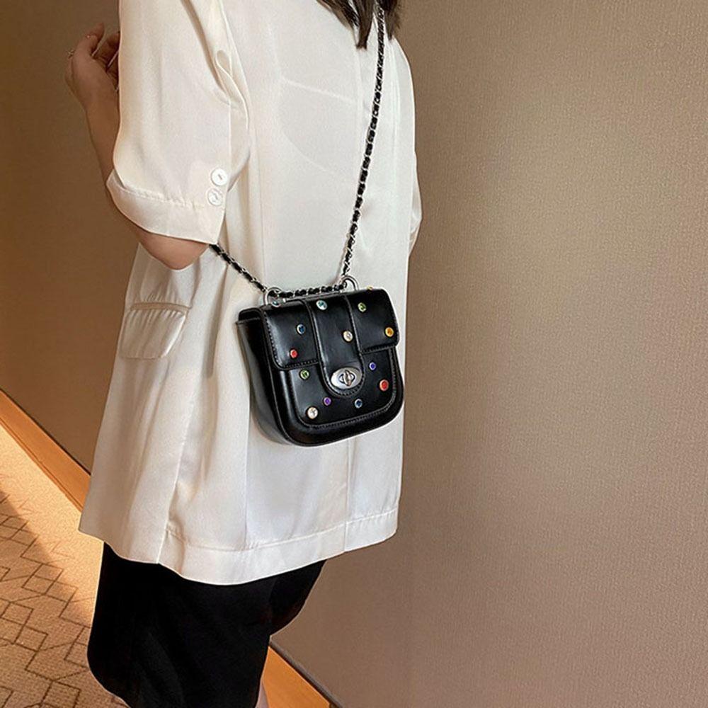 DYRUIDOJ Túi Đeo Vai / Kẹp Nách Hình Vuông Bằng Da Pu Nhiều Màu Sức Chứa Lớn Thời Trang Cho Nữ