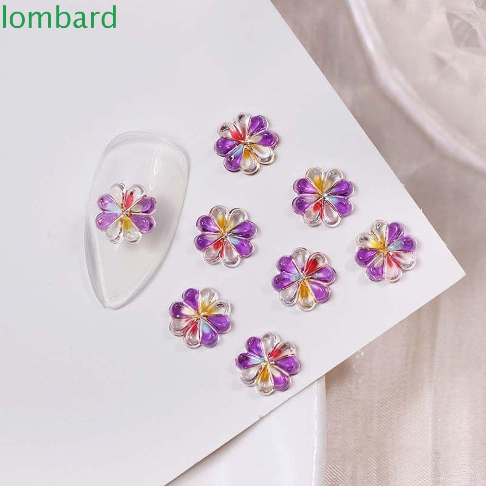 LOMBARD Phụ Kiện Trang Trí Móng Tay Nghệ Thuật Hình Cỏ Bốn Lá Đẹp Mắt