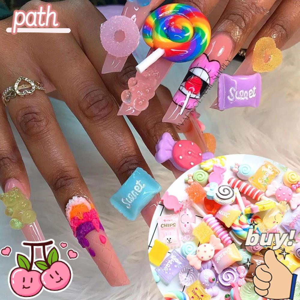 PATH Bộ 30 HạT ĐíNh Trang Trí MóNg 3D ThờI Trang