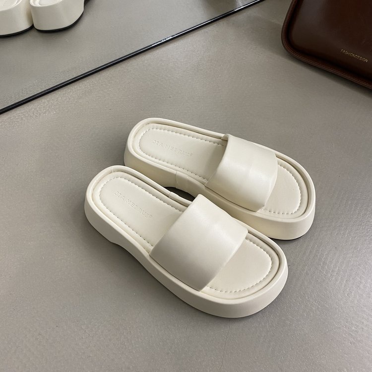 Dép Sandal Nữ Đế Dày Da PU Mềm Thời Trang mẫu mới