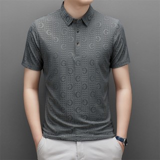 Áo Thun POLO Mỏng Tay Ngắn Cỡ Lớn Thoáng Khí Thời Trang Cho Nam