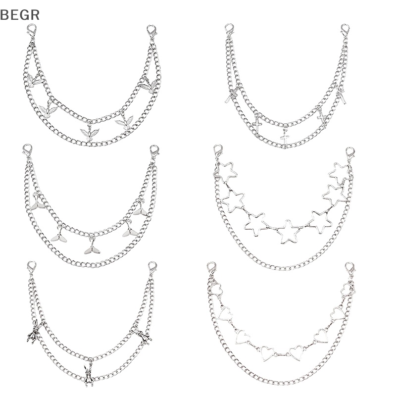 Dây Xích Kim Loại Nhiều Lớp Hình Ngôi Sao / Thỏ / Bướm / Ngôi Sao Trang Trí Túi Xách / Đeo Chéo