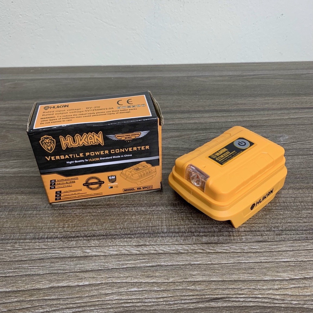 Bộ chuyển đổi dùng để sạc điện thoại qua pin máy khoan HUKAN VPC21 cao cấp/ DL CHUYÊN MÁY MÓC
