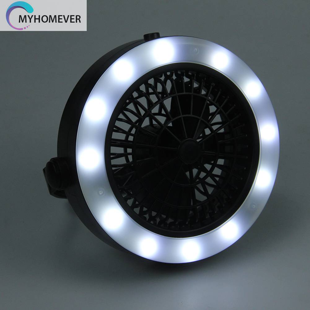 Quạt Treo Tích Hợp Đèn LED 3 Trong 1 Tiện Dụng Khi Đi Cắm Trại