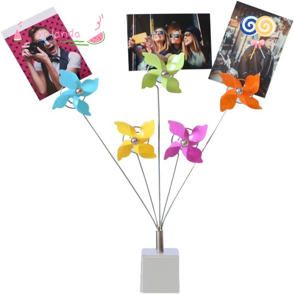 YOLA Giá Đỡ Kẹp Hình Bánh Xe Dùng Trưng Bày Ảnh Thẻ Để Bàn Văn Phòng