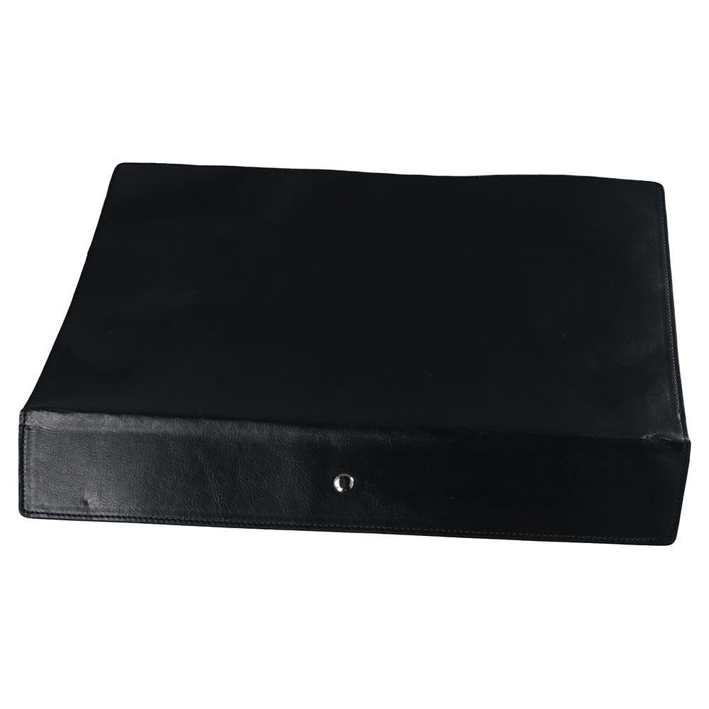 PISTA Túi Da Đựng Tài Liệu Hình Bao Thư Màu Đen